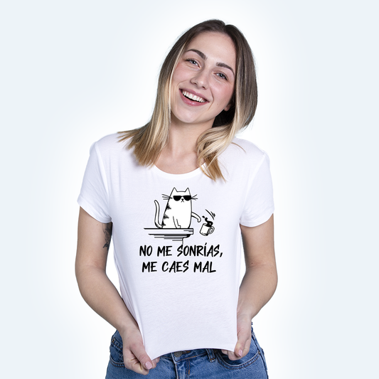 Camiseta No me sonrias